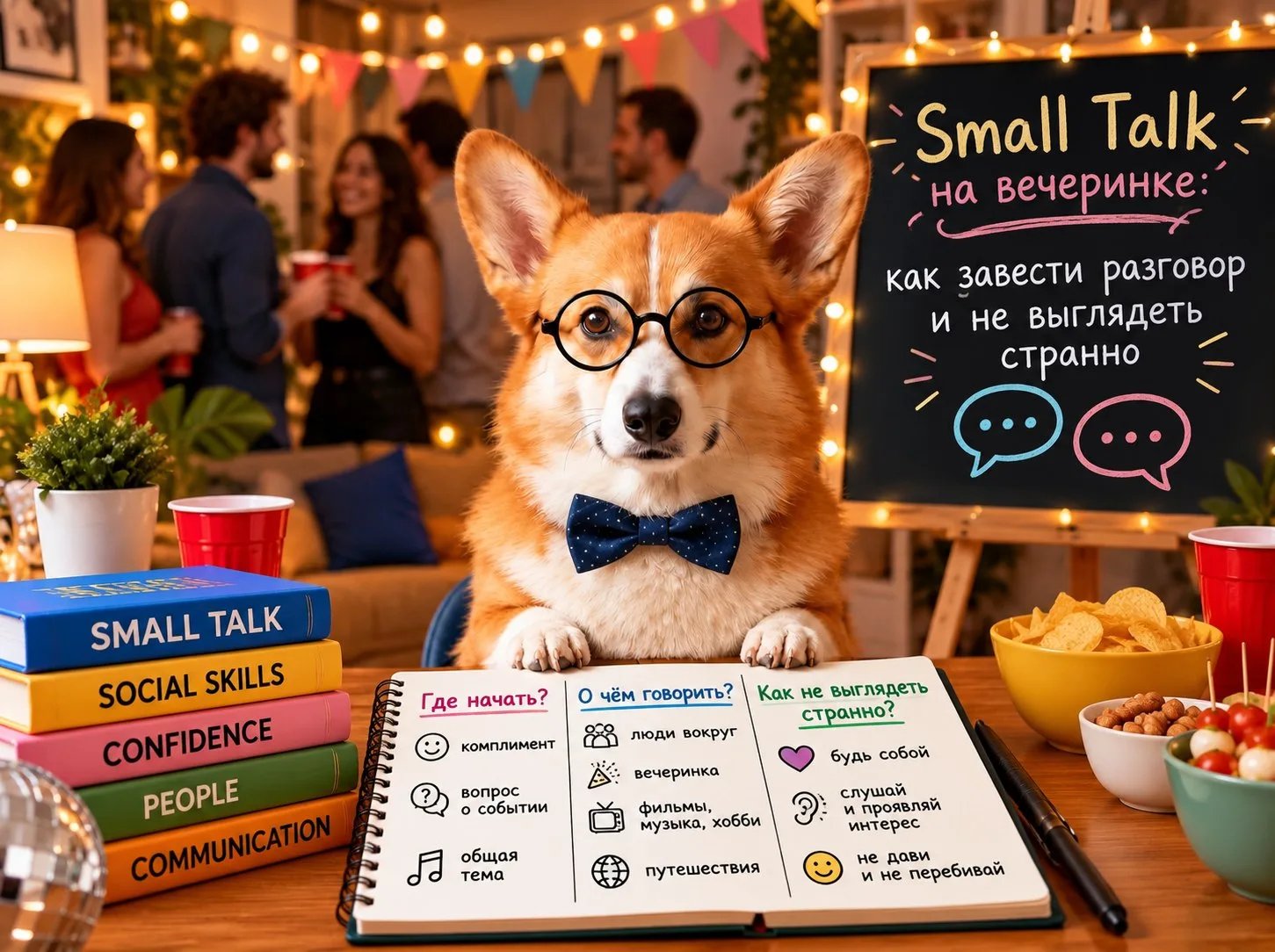 Small talk на вечеринке: как завести разговор и не выглядеть странно
